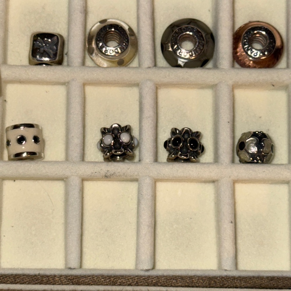 Pandora silver 7.5” bracelet and 25 charms with box and bonus charm - Picture 6 of 6